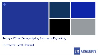 Demystifying Sub Summary Reporting