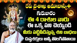 వైశాఖ అమావాస్య రోజు ఈ 4 రాసుల వారు చెయ్యాల్సిన పరిహారాలు ఇవే | Vaishakha Amavasya | Nela Raju Sharma