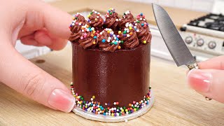 Amazing Miniature Ultimate Chocolate Cake Decorating | Tiny Dessert Recipe by Miniature Cooking