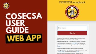 COSECSA User Guide Web App
