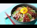 かつおたたきのごま玉ユッケ丼【マルイレシピ】