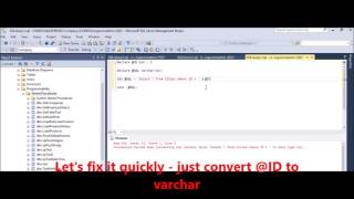 MSSQL - Fix Error - Conversion failed when converting the varchar value to data type int