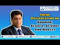 Theme Presentation on Summon, Search, Seizure and Arrest || CA Bimal Jain