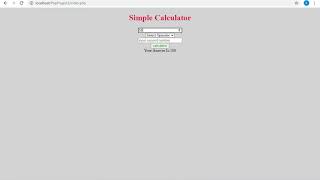 Simple Calculator using php