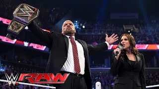 Triple H reminds Roman Reigns why he’s a 14-time WWE World Heavyweight Champion: Raw, March 28, 2016