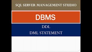 create alter drop insert udpate in sqlserver mgt studio