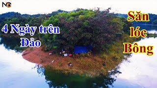 Câu cá lóc bông cắm trại 4 ngày 3 đêm trên hòn đảo mới| Snakehead fishing and camping