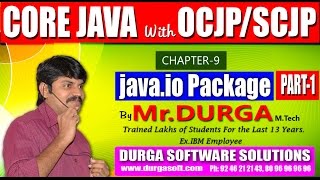 Core Java With OCJP/SCJP-java IO Package-Part 1 || File I/O