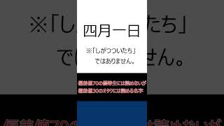 偏差値70の優等生には読めないが偏差値30のオタクには読める名字#2  #Shorts