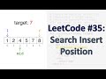 LeetCode 35: Search Insert Position | Binary Search