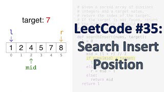 LeetCode 35: Search Insert Position | Binary Search