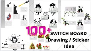 100+ Switchboard art ideas / Simple and Easy switchboard painting / Easy wall art #art #switchboard