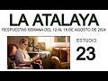 RESPUESTAS DE LA ATALAYA de esta semana