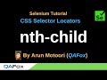 CSS Selector Locators  - Part 10 -  nth-child in CSS Selectors
