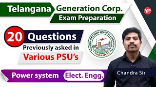 20 important questions from Power system for TS GENCO AE exam preparation | EE | TS GENCO Exam  2023