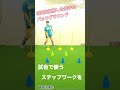 バトミントンの試合で使うステップを鍛える shorts