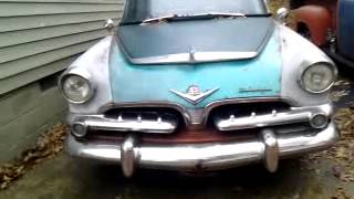 Cold start 1955 Dodge 270 Hemi with glasspacks