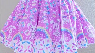 RAINBOW SWEETS PINK SKIRT 💖 #fashion #colorfulfashion #kawaiiaesthetic #rainbow #skirt #kawaii