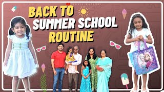 Back to 🌞 School Routine | DIML | అత్తయ్య వాళ్ల ప్రయాణం | Fav Breakfast | Temple day