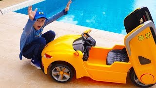 ALİNİN ARABASI CANLANDI KAÇTI Kid Ride on Toy Car Escaped Power wheels