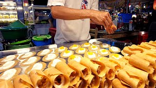 Thai Sweet Crispy Pancake Roll (Khanom Buang) Thailand Dessert Street Food | Food News Video