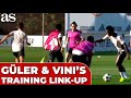 ARDA GÜLER and VINICIUS JR'S training link-up leaves REAL MADRID fans in a frenzy