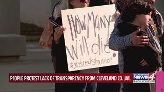People protest lack of transparency from Cleveland Co. Jail after two deaths