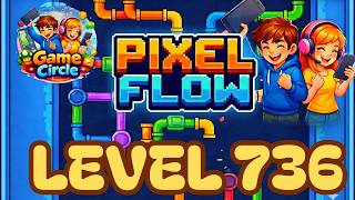 Pixel flow© - Level 736 - solution - walkthrough