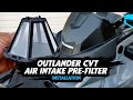 Can Am Outlander CVT Air Intake Pre-Filter Installation