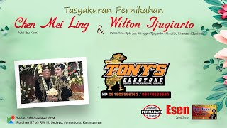 Live Malam TONY'S Electone | Wedding MEI & WILYON | ESEN Sound | Dewi Murni W.O | Puluhan 18-11-2024