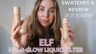 NEW -VIRAL- ELF HALO GLOW LIQUID FILTER / DUPE / SWATCHES / REVIEW - SHADE 1, 2 \u0026 3!