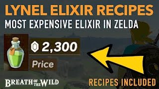 How to Cook EXPENSIVE Lynel Elixir Recipes - (HIGHLY PROFITABLE) - Zelda: Breath