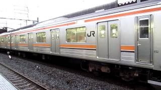 武蔵野線205系（VVVF車）新松戸駅到着＆発車シーン