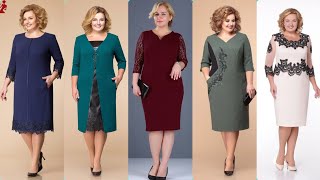 World's most beautiful plus size mother of the bride dresses | Party wear dress 2024 | women outfits