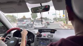 Driving Lesson with my wife around La Puente & West Covina area #DrivingLessonJourney