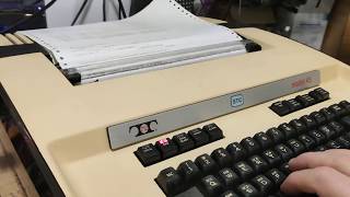 Printer working!  KSR-43 Teleprinter (Model 43 Teletype)