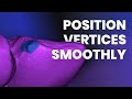 Position Vertices Smoothly  in Mesh