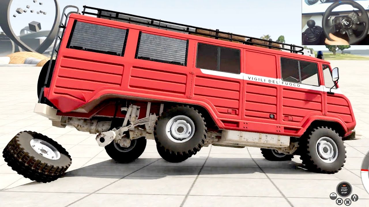 Beamng Drive Update - Autobello Stambecco Fire Truck Suspension Test ...