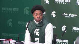 Michigan State QB Aidan Chiles: Focusing on the future, not fans.