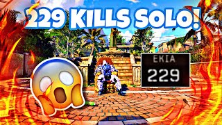 INSANE 229 KILLS SOLO! SUPER INTENSE GAMEPLAY! CHAOS HARDPOINT!  (COD BO4)