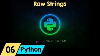 Python Dersleri 6 - Raw Strings