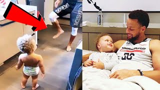 Stephen Curry Teaches His Son Canon Curry How To Dance!