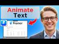 How to Animate Text in Framer (Easy Guide)
