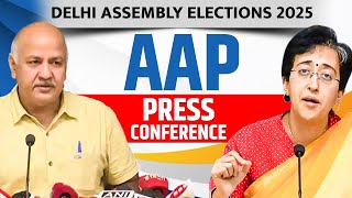 Delhi CM Atishi and Manish Sisodia addresses Press Conference| Delhi Elections 2025| BJP| AAP