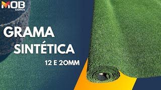 Grama Sintética 12 e 20mm Mob Cores