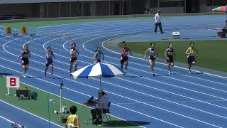 ㉓中3女子100m決勝 第15回渋谷区ジュニア陸上競技大会20230716