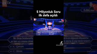 @atvturkiye kim milyoner olmak ister 5 milyonluk soru