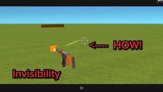 How to turn invisible in simple sandbox 2!