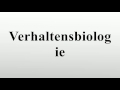 verhaltensbiologie