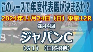 2024/11/24(日) 第44回ジャパンカップ(GI) データ分析動画